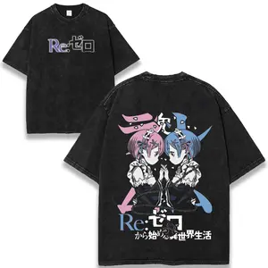 Re:Zero Shirt, Re Zero T-shirt, Emilia, Ram, Subaru, Japanese, Manga, Anime Tee, Waifu, Kawaii, Streetwear, Unisex 05 undefeated willpower, protecting the city from monstrous threats, iconic anime warrior journey, career built on courage and dominance