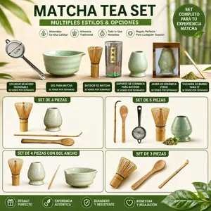 Matcha Tea Making Tool Set, 1 Box Matcha Bowl & Whisk & Whisk Holder & Scoop Spoon, Tea Making Tools for Home Kitchen