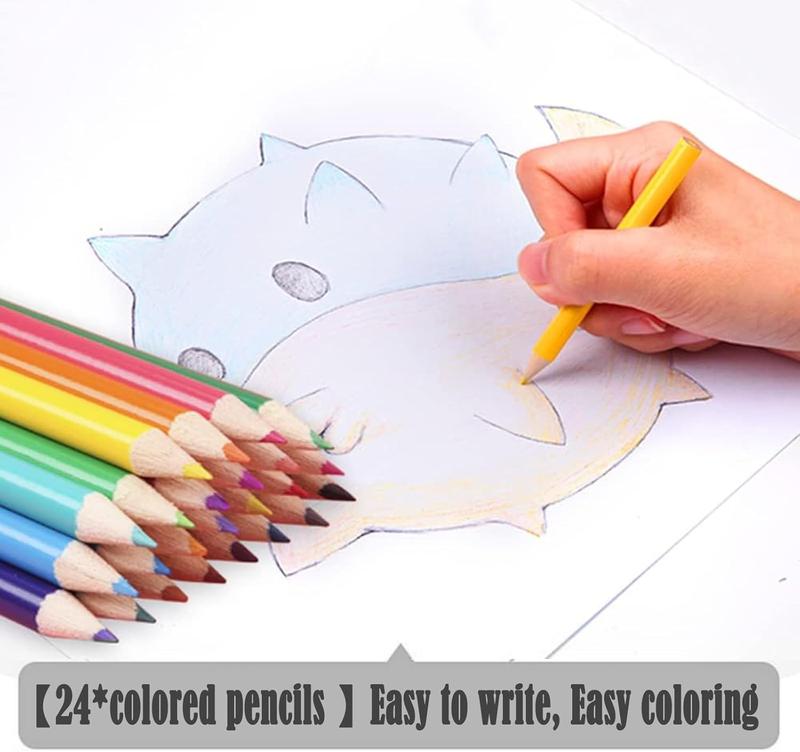 208 PCS Art Supplies,Drawing Set Art Kits for Valentines Day Gifts Kids Girls Boys Teens Artist, Art Set with Trifold Easel, Includes Crayons, Colored Pencils, Coloring Book, Scissors, Origami Paper