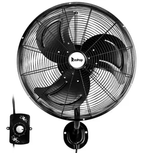 ZOKOP 18 inch Wall Mount Oscillating Fan, High Velocity 3-speed Max 4592 CFM Industrial Wall Fan w/Aluminum Blades for Indoor, Commercial, Residential, Warehouse, Garage