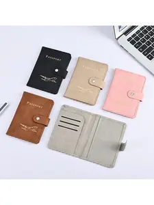 2026 New Minimalist Passport Holder with RFID Blocking, Multi-Card Slot Travel Document Organizer, Essential for Business Trips, Passport Cover, Passport Wallet