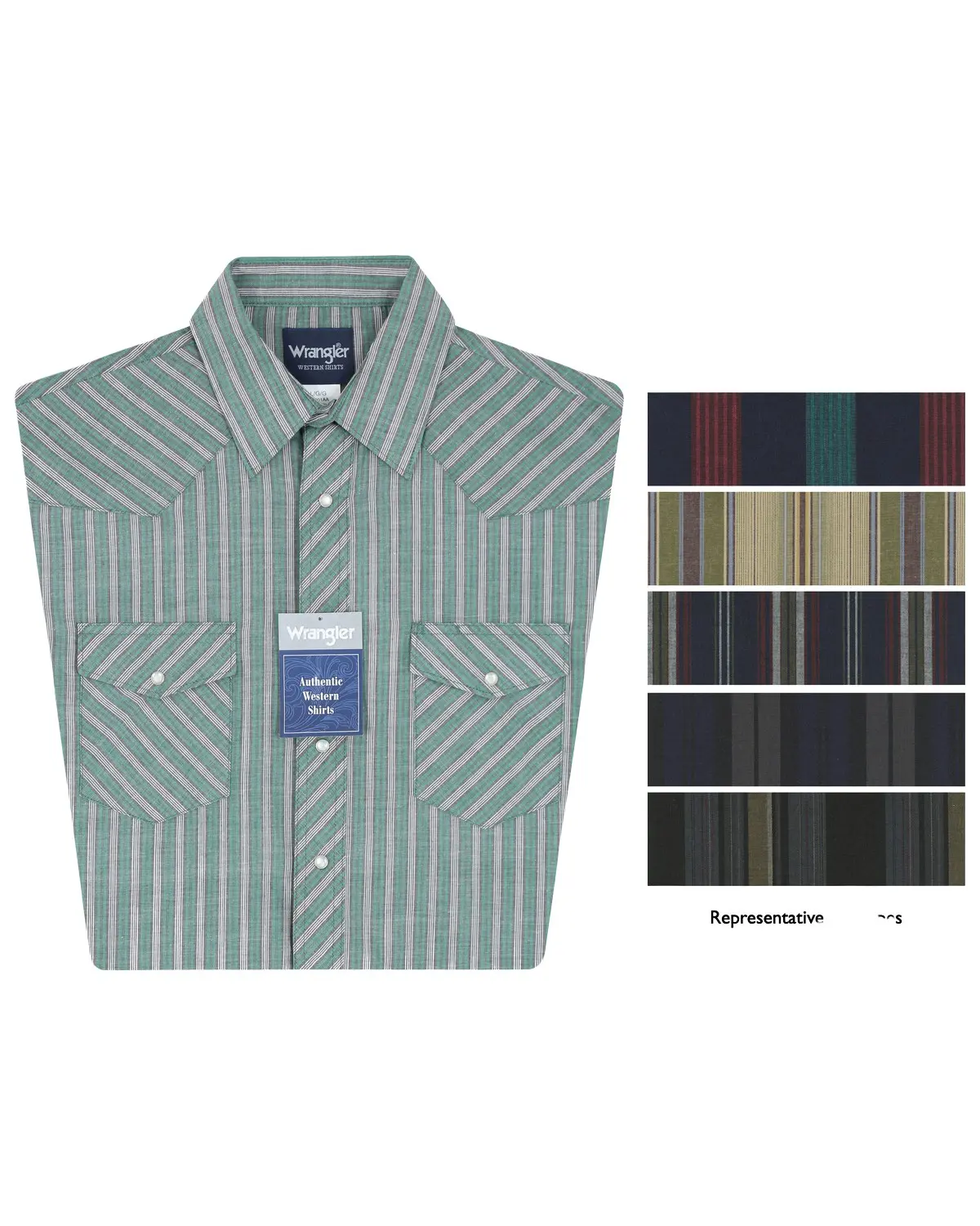 Wrangler Men's Men'S Assorted Plaid Short Sleeve Western Shirts - 76201Aa
