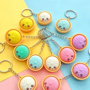 Mystery Dumplings Keychain Dumpling Squishy Keychains Backpack Pendant Decoration Mysterious Dumplings Fidget Toys Party Gifts
