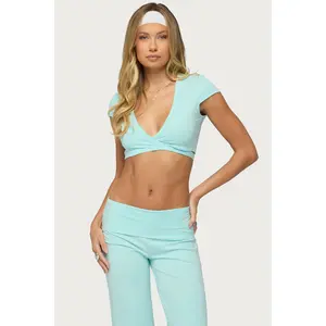 Laverne Wrap Crop Top