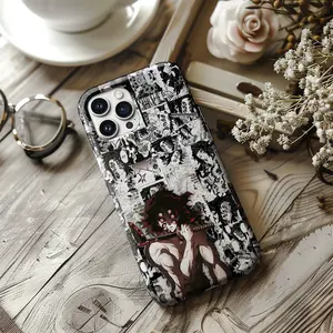 Kokushibo Demon Slayer Anime Phone Case, Upper Moon Characters Tough Case, Protective Smartphone Cover for iP 11 12 13 14 15 16 17 Air Pro Max SS23 24 25