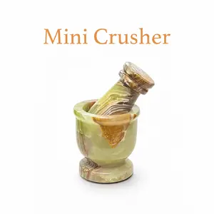 Handmade Marble Mini Crusher Mortar and Pestle Set
