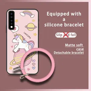 Youth Protective Phone Case For LG Stylo7 4G Cartoon Cute Bracelet Funny Anti-knock heat dissipation Creative Back Cover Solid Color Ring Soft Case Dirt-resistant Personality