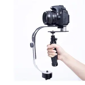 reducing Smartphone DSLR camera shake and vibration Stabilizer gopro5D3 bow shaped DSLR camera DV video handheld photography camera stabilizer with Cover Protection