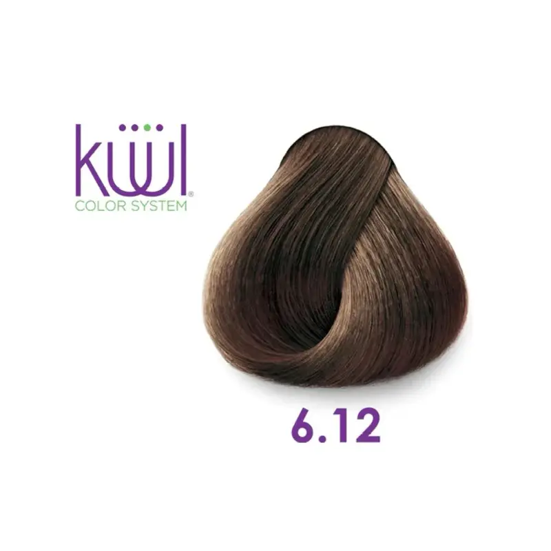 Hair color system - DARK ASH NACRE BLONDE 6.12-KUUL