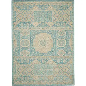 Nourison Home Azura AZM02 Ocean Transitional Hooked Rug