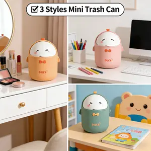 Spruce up your personal space with this lovely pink desktop garbage bin!Designed with a protective cover to block dust and unpleasant odors, paired with 90 convenient replacement trash bags, it works wonderfully in home corners