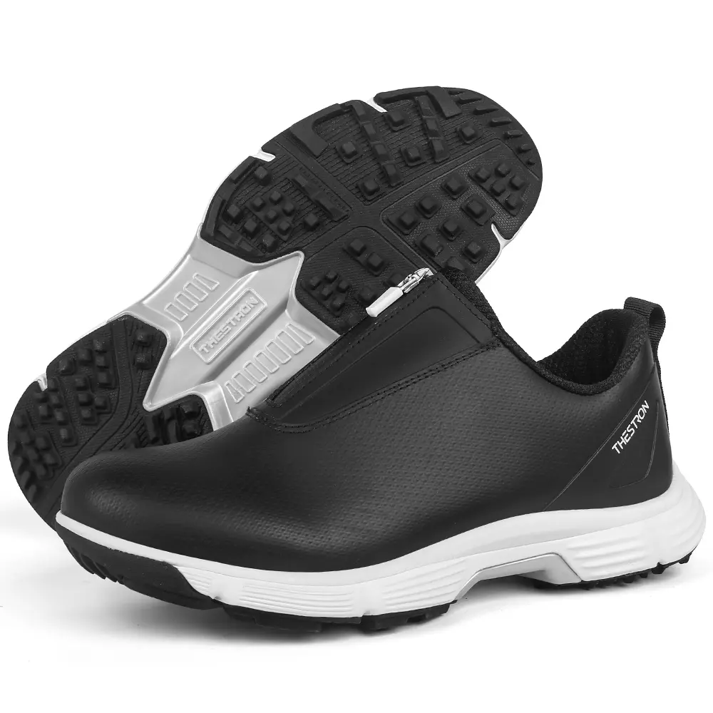 Thestron 502 Men's Professional Waterproof Breathable Enhanced Traction Comfortable Golf Shoes for Business, Casual Wear