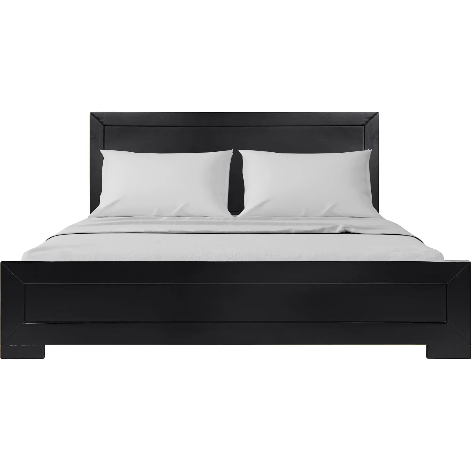 Camden Isle 112132 62.99 in. Oxford Queen Size Platform Bed, Black