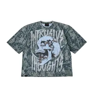 Intrusive Thoughts Camo Drop Shoulder Tee