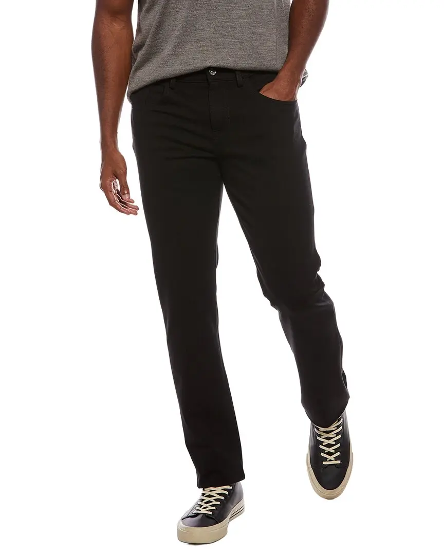 7 For All Mankind The Straight Double-Knit Black Jean