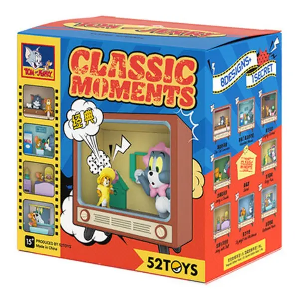 52Toys - Tom & Jerry Classic Moments Blind Box | 3D Collectible Television Featuring Favorite Tom & Jerry Moments