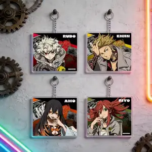 GACHIAKUTA HD Acrylic Keychain Cute Rudo/Enjin/Zanka/Riyo
