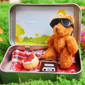 1pc Teddy Bear Picnic Gift, Soft Cuddly Gift, Pocket Teddy Bear Hug, Anxiety Bear Hug, Spring Summer Mini Bear, Christmas Valentine's Day Present, Unique Birthday Gifts