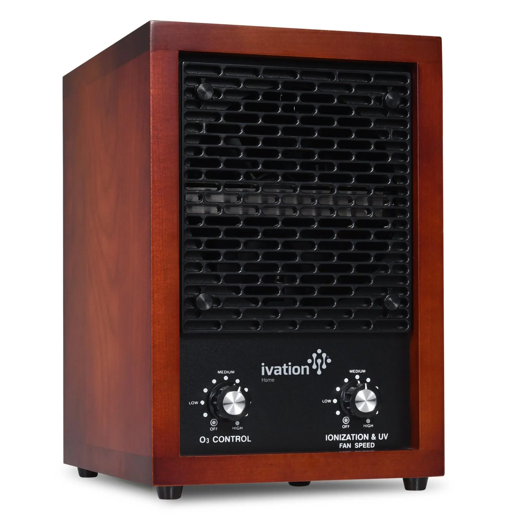 Ivation 5-in-1 HEPA Air Purifier & Ozone Generator Ionizer Deodorizer for Up to 3,700 Sq/Ft with Ceramic Plate Front Grill Easy Control Panel