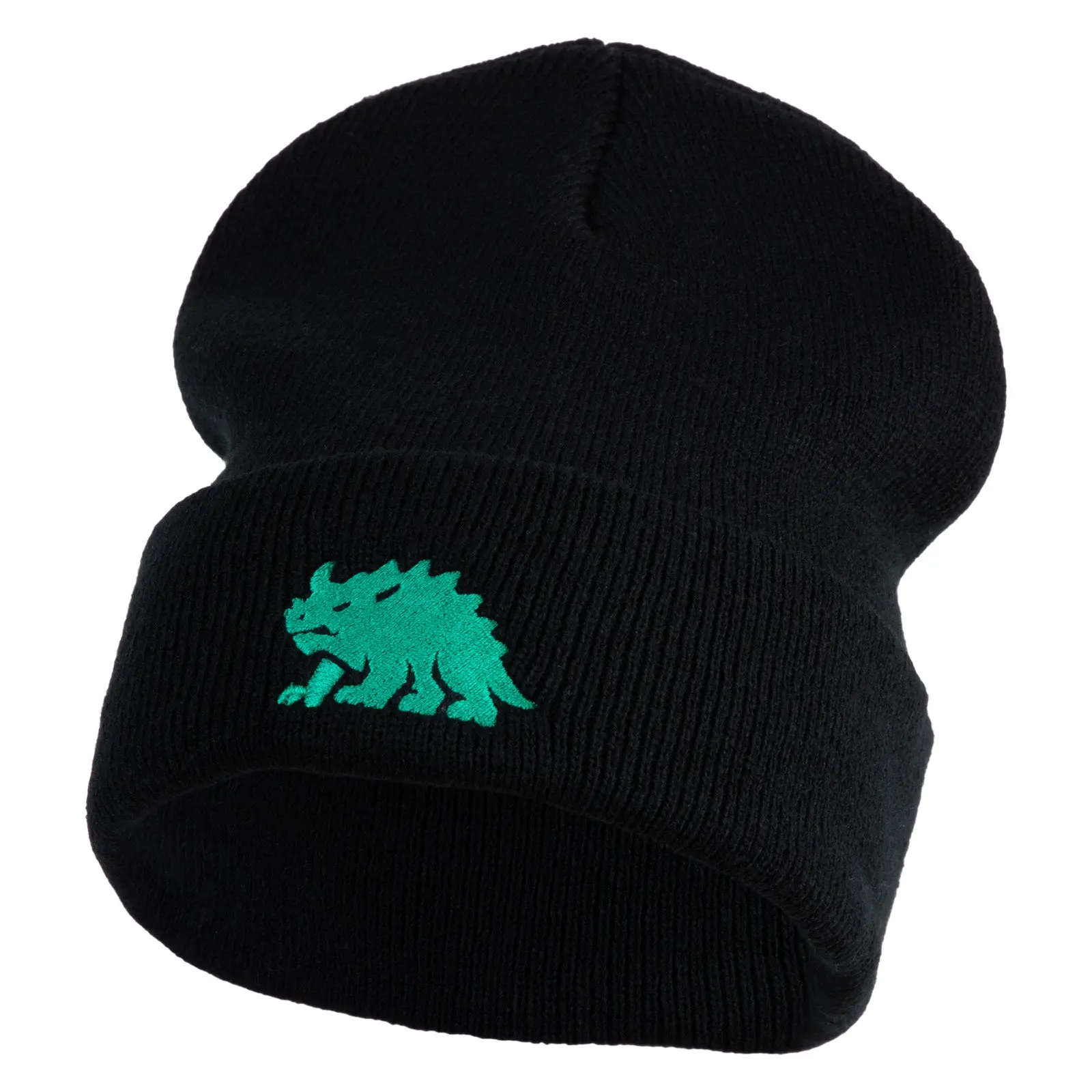 Hodag Silhouette Embroidered Big Size Long Beanies