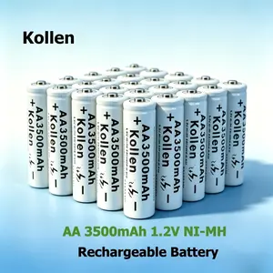 Brand-New 4/8/16/24/32-Pack AA 1.2V NiMH Rechargeable Battery Pack, Long-Lasting AA Batteries for Cameras, Locks, Keyboards, Toys, Wireless Mice, Doorbells, Clocks, and Blood Pressure Monitors(White)