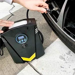 Tire Inflator 12V DC 100W 150PSI Digital Tire Pump LCD Display 20L/Min Air Flow Electric Air Compressor-2906
