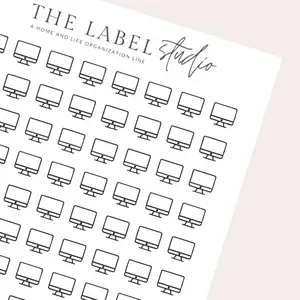 Computer Icon | Aesthetic Planner Sticker Sheet