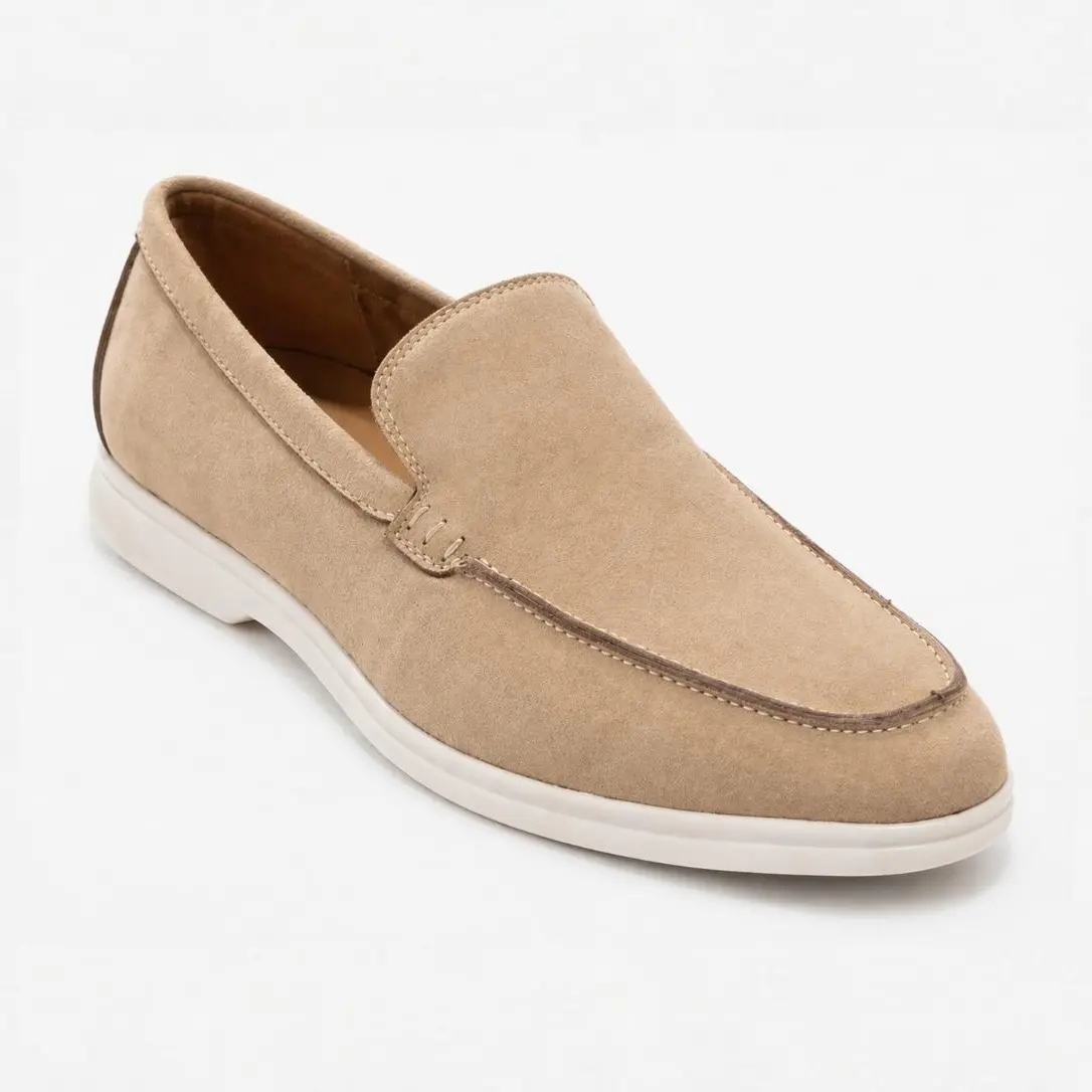 Geovanni Suede Slip-On Loafers – Amali Crafted | Lightweight Luxury Summer Dress Shoes (Italian-Inspired Style)