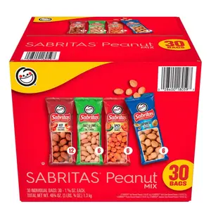 Sabritas Variety Pack Peanuts 30 Pack - 3LbS Peanut Snack Mix Sabritas Variety Pack Peanuts 30 Pack - 3LbS Peanut Snack Mix