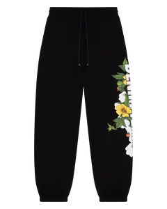 Denim Tears Floral Logo Sweatpants Black