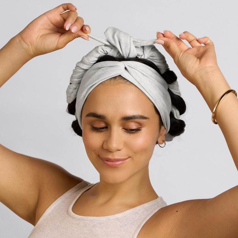 Kitsch Heather Gray Set & Flow Active Curling Headband
