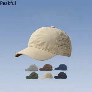 Navy Blue Lightweight Running Cap | Breathable Mesh Back, Sun Protection for Summer Sports & Travel