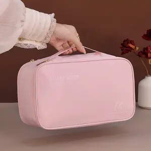 Double-Layer Underwear Storage Bag, Durable Travel Organizer with Multiple Compartments, Portable Hand Washable Clothing Holder