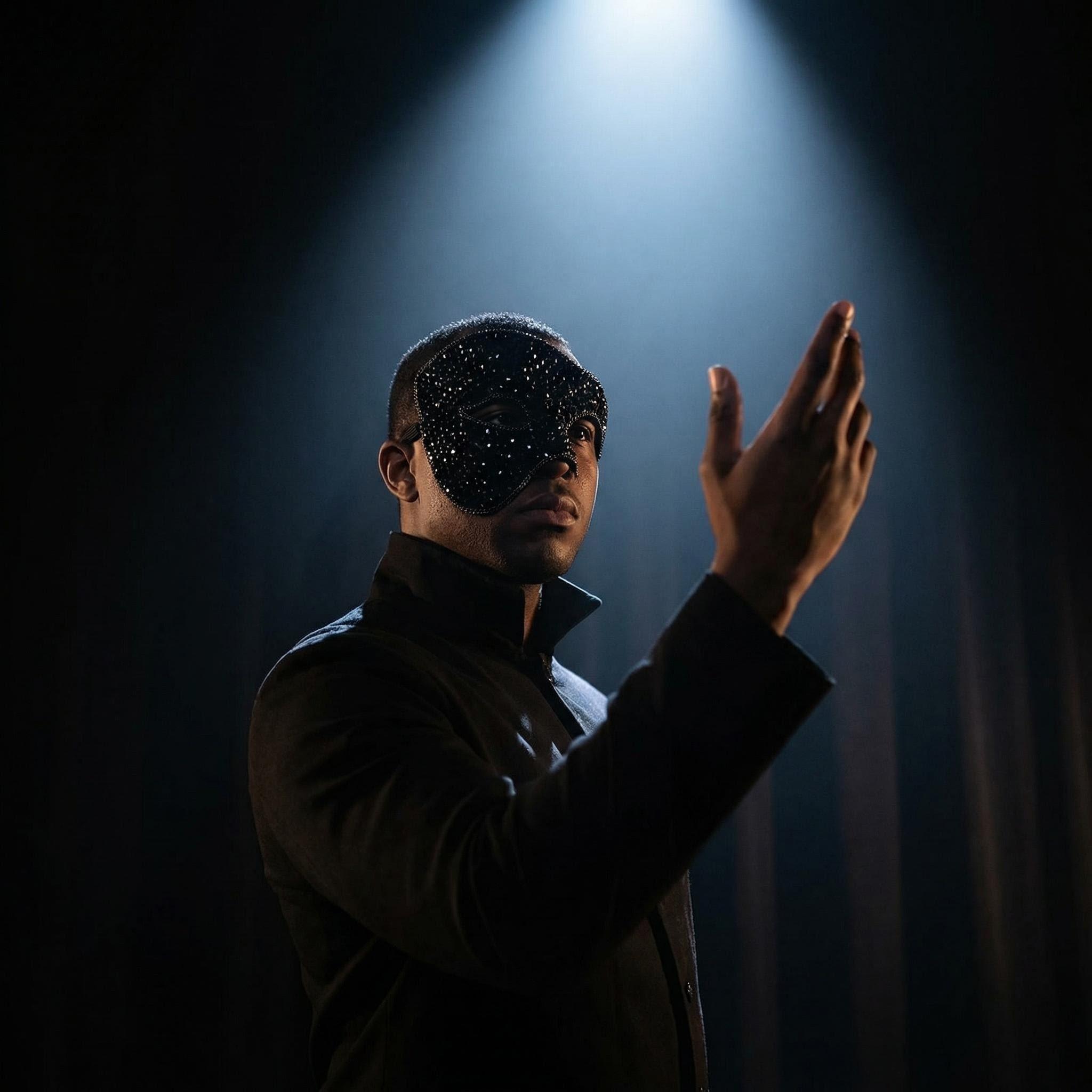 Half-Face Diamond Mask for Men and Women: DIY Handmade Rhinestone-Embellished Luxury Eye Masks for Carnival, Birthday Parties, and Holiday Performances