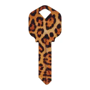 Hillman Wackey Leopard House/Office Universal Key Blank Single (Pack of 6).