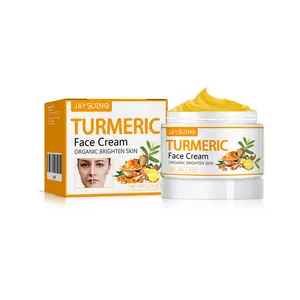 Jaysuing Turmeric Firming Skin Beauty Cream Fade Wrinkles Firming Face Brightening Skin Color Anti-Aging Cream