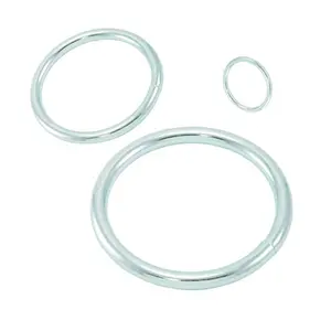 212 MAIN Bronze Finish Round Shape Steel Hardware Rings, TC International 39268, 0.38x4 in - Pack of 4