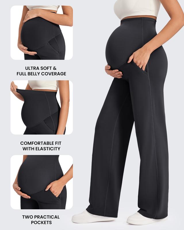G4Free Maternity Wide Leg Pants for Comfortable Pregnancy Pregnant Prenatal G4Free Maternity Wide Leg Pants for Comfortable Pregnancy Pregnant Prenatal