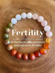 Natural Crystal Bracelet for Healthy Pregnancy, Spiritual Jewelry Gift for Pregnant Friends & Wives, Chakra Healing Accessory, Meaningful Gift