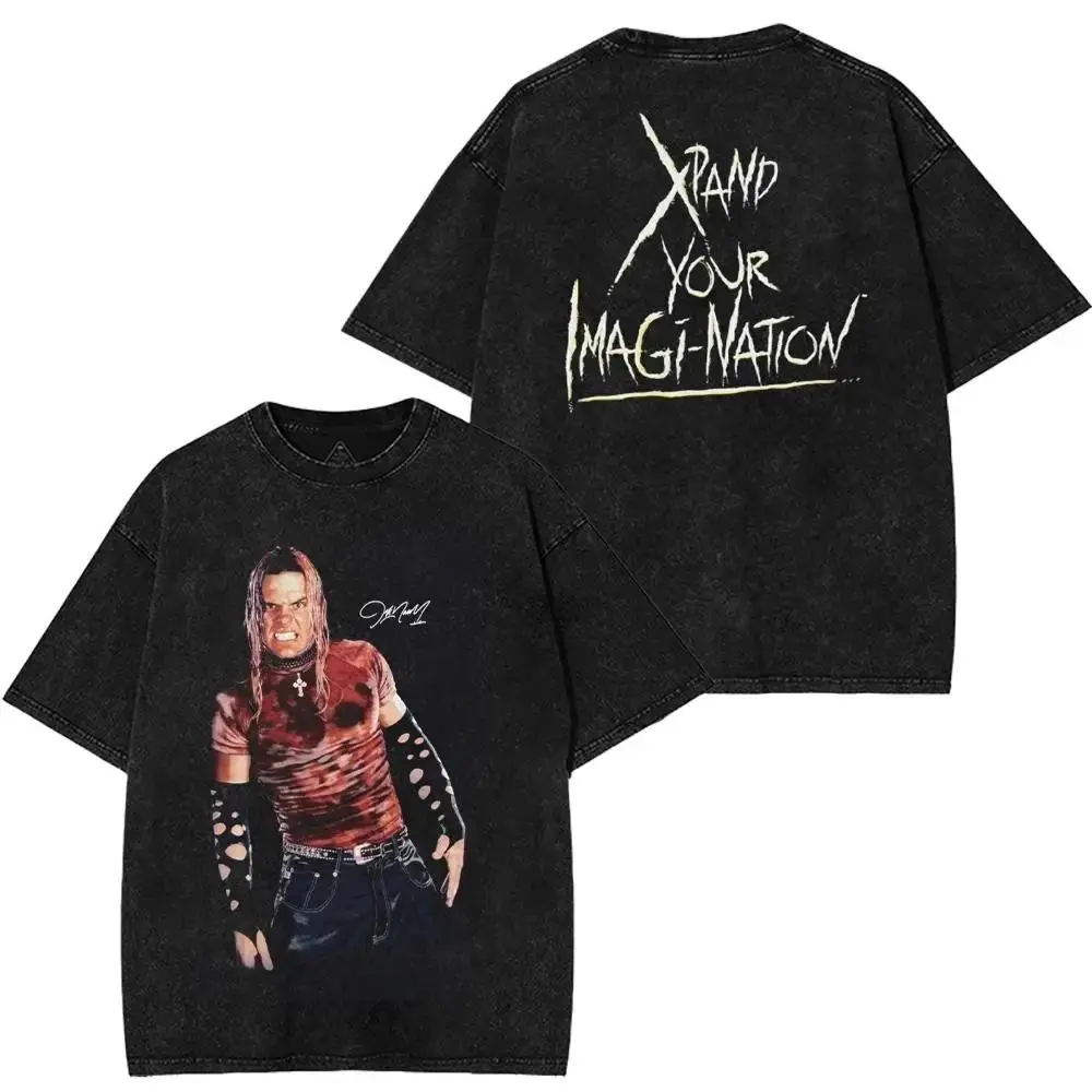 Vintage Jeff Hardy Washed Oversized T-Shirt – WWE Wrestling
