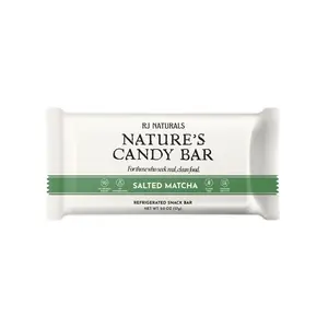 RJ Naturals Nature's Candy Bar MATCHA 10-Pack - 100% Organic Whole Food Snack Bars No Added Sugar Preservatives or Seed Oils