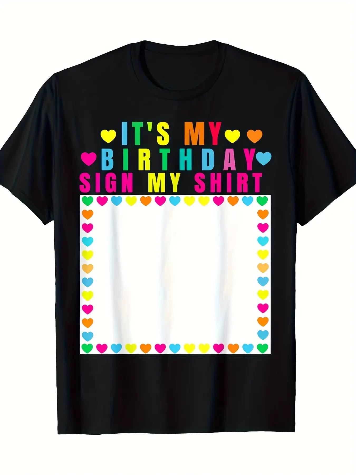It's My Birthday Sign My Shirt Funny Birthday Cele unisex soft cotton short sleeve t shirt, vintage graphic casual tee for men women teens, perfect birthday holiday gift for camping travel gym daily street  wear