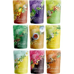 Gardenika Organic Loose Leaf Tea Sampler Box – Herbal, Black and Green Variety Pack – Kosher, No Natural or Artificial Flavors – 9 Pack (18 oz)