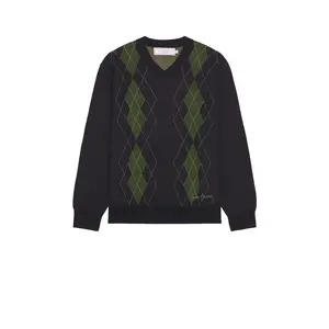 House of Sunny The Argyle Sweater in Navy