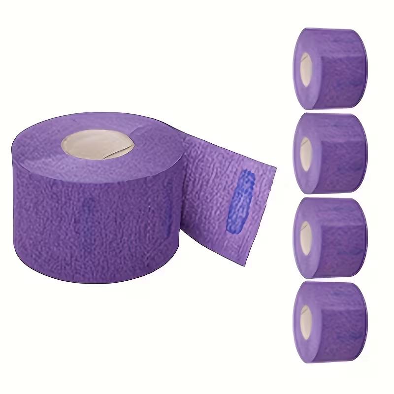5 Rolls/set(500 Pieces) Of Disposable Hair Paper Neck Strips, Disposable Neck Paper, Professional Elastic Paper Neck Strap Protector, Hair Accessories And Tools