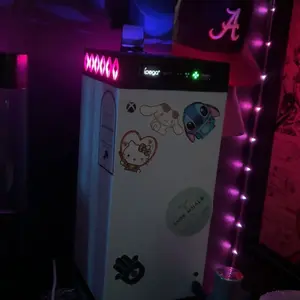 Xbox Series X Multi-Functional Cooling Pad Fan with Dustproof Storage Display, Temperature Control, Vibrant RGB Lights, Gaming Accessory Computer Peripherals