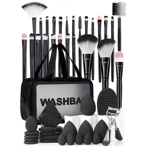 Makeup Tool Set, 47pcs/set Makeup Brush & Makeup Sponge & Beauty Sponge & Makeup Bag & Cleaning Tool, Professional Makeup Tools for Women