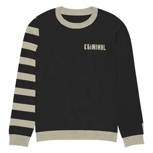 KNITTED CREW NECK NOTORIOUS BY NATURE STRIPED SWEATER