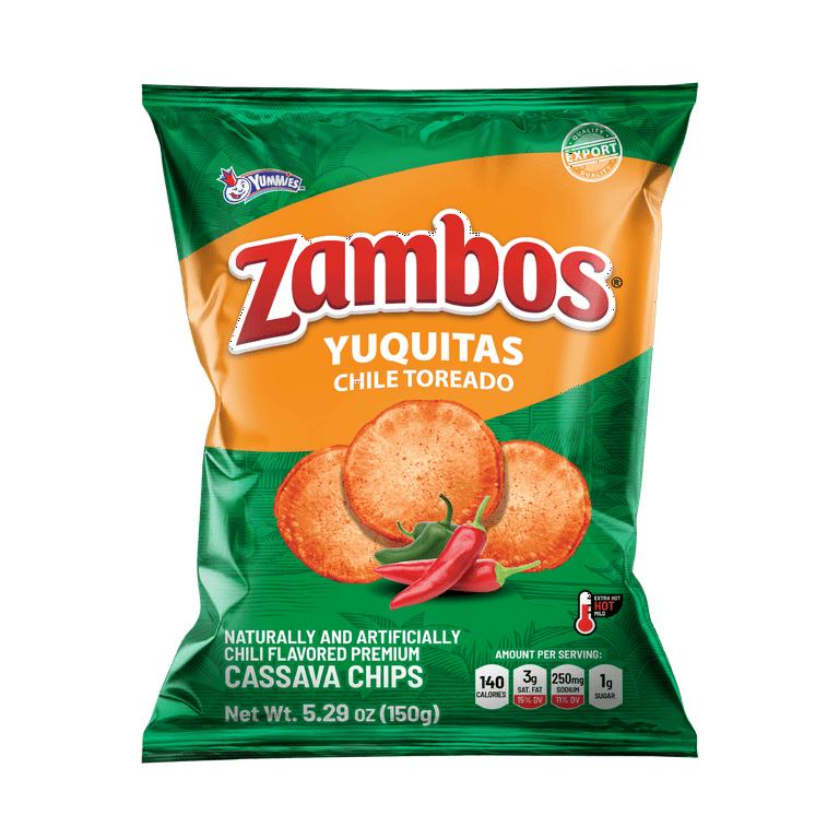 Zambos Picositas Ceviche Yuquitas Original Premium Lantain Chips 140g Snack