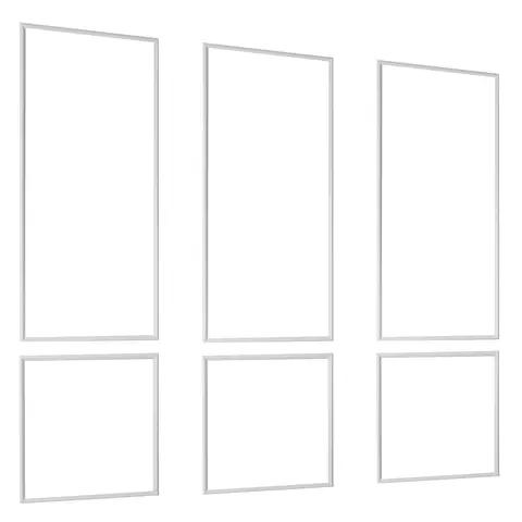VEVOR 3-Pack DIY Wainscoting Panels Kit, Lightweight Paintable Polystyrene Wall Molding, Renter-Friendly Waterproof Decorative Panels, Easy-to-Install Home/Bedroom Decor Trim (24x54in + 24x24in)